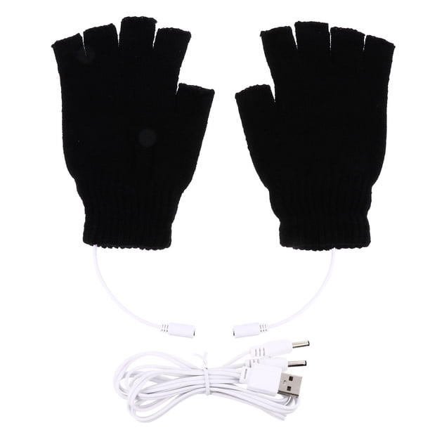 EeaseMX 1 par de guantes de lana tejidos, guantes eléctricos calefactables, guantes térmicos, guantes para portátil