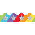 thumbnail image 2 of Carson-Dellosa Sparkle and Shine Glitter Stars on Rainbow Scalloped Borders 13/Pack (108321), 2 of 2