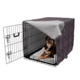 thumbnail image 2 of Leopard Print Dog Crate Cover, Safari Animal Pattern Nature Inspired Fashion Cheetah Panther, Easy to Use Pet Kennel Cover for Medium Large Dogs, 35" x 23" x 27", Pink Grey Black, by Ambesonne, 2 of 6