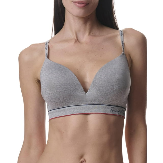 Bralette Tommy Hilfiger 34C para mujer, sin costuras, ligeramente forrado