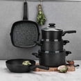 thumbnail image 2 of Korkmaz Ornella Square Black Grill Pan 11 inch Nonstick Cookware for Heat Source Including Induction, 2 of 2