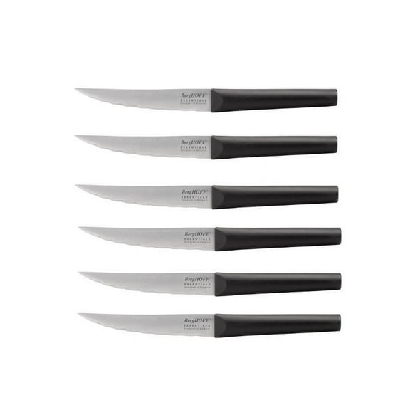 BergHOFF Eclipse 9" Stainless Steel Steak Knife, Set of 6