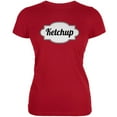 thumbnail image 1 of Costume de Ketchup d'Halloween Rouge T-Shirt Doux pour Adolescentes, 1 of 1