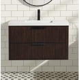 thumbnail image 2 of San Diego 36" Floating Bathroom Vanity Walnut, 2 of 10
