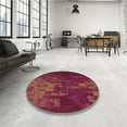 thumbnail image 3 of Ahgly Company Indoor Square Patterned Grapefruit Red Area Rugs, 6' Square, 3 of 6