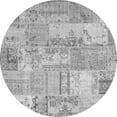 thumbnail image 1 of Ahgly Company Indoor Round Patchwork Gray Transitional Area Rugs, 4' Round, 1 of 1