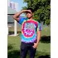 thumbnail image 2 of North Dakota Tourist Map. Tie Dye Spiral Men -Image by Shutterstock, Male Large, 2 of 4