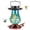 Blue, variant on Solar Hummingbird Feeder for Outdoors Hanging, 25oz Large Capacity Hand Blown Glass Hummingbird Feeder, 6 Colors Changing LED Light, Leak-Proof with Ant Moat, Weather Resistant Outdoor Backyard Patio