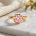 thumbnail image 3 of Rosec Jewels IGI Certified Lab Grown Pink Diamond Engagement Ring 1 Ct - Bezel Set Pink Diamond Ring - Fancy Pink Color and VS1 Clarity, 14K Yellow Gold, US 10.50, 3 of 8