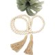 thumbnail image 1 of Guirnalda de cuentas de madera natural con borlas, granja en pared decorativa Fason WMZL-927, 1 of 7