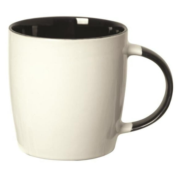 Debco CM9117 Koho 350 ml 12 oz Mug with Colored Handle - Black