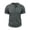 #Gray, variant on DPTALR Men's Solid Color Casual Round Neck Short Sleeve T-shirt,Blue, XXXL