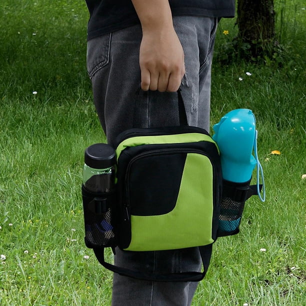 Bolsa portátil para perros y mascotas, bolsa de entrenamiento para la cinturo, dispensador de obediencia, de mano, de gran capacidad, ajustable para - Verde Salvador Bolsa de tratamiento de entrenamiento