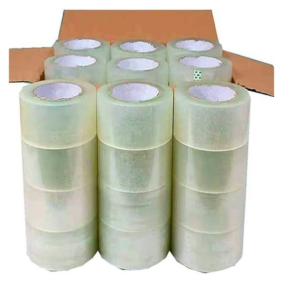Heavy Duty Clear Packing Tape 24 Rolls 3 Inch x 110 Yards (330 Feet) Per Roll Carton Sealing Tape for Shipping Packaging Moving Office Storage & Tape Gun Refills 2.0 Mil 3960 Total Yards