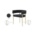 thumbnail image 2 of Meridian Furniture Brielle Black Boucle Fabric Dining Chair (Set of 2), 2 of 6