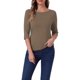 thumbnail image 2 of CAMISETA CASUAL DE AJUSTE SLIM CON CUELLO BARCO Y MANGAS ALBARDADAS PARA MUJERES INSPIRADAS EN CHIC COLOR CAMEL TALLA XS, 2 of 6