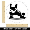 thumbnail image 2 of Hockey Ice Skates Skating Blades Self-Inking Rubber Stamp Ink Stamper - Green Ink - Medium 1 Inch, 2 of 7