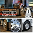 thumbnail image 6 of 33mm x 2 7/8" Lug Nut Covers Push-On Standard, ABS Chrome Plastic Lug Nut Cover for Semi Trucks Trailers, 20 Pack, 6 of 7