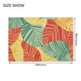 thumbnail image 6 of Ryvnso Tropical Leaf-n1 Bathroom Shaggy Rugs Toilet U Shape Mat Soft Contour Rug 20"x24", 6 of 9
