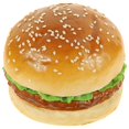thumbnail image 1 of Realistic Burger Lifelike Simulation Fake Burger Bakery Display Food Photography Prop, 1 of 3