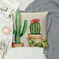 thumbnail image 2 of Shiartex Cactus Pillow Cases Tropical Succulent Plant Pots Waist Lumbar Throw Pillow Cover Spring Summer Farmhouse Sofa Decor Pillowcase Cushion Cover 20x20in, 2 of 5