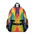 thumbnail image 3 of Colorful Tie Dye Pattern Backpack for School,Cute School Bag,Schoolbag with Adjustable Shoulder Straps & Padded Back,15.25"x11.5"x5.25", 3 of 5