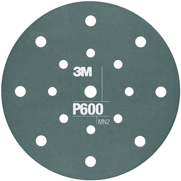 3M Hookit Flexible Abrasive Disc 270J, 34801, 6 in, Dust Free, P600