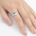 thumbnail image 4 of Women's Leaf Shiny Ring .925 Sterling Silver Band Jewelry Female Male Unisex Size 8, 4 of 4