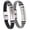 Black+Grey, variant on 2 Packs God is in Control Bracelets for Men Women Couples,Braided Leather Stainless Steel Engraved Faith Christian Inspirational Bracelet Jesus God Wristband Encouragement Religious Gift