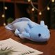 thumbnail image 3 of Peluche de tritón colorido kawaii de 23 a 80 cm, lindo axolotl, salamandra, peluche peludo, pez apacible, cojín de almohada largo, regalo para niños, 3 of 5