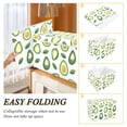 thumbnail image 2 of Yayeee Collapsible Cube Storage Bin with Lid Fabric Closet Decorative Basket with Handles, Avocado, 2 of 7