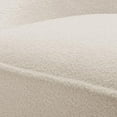 thumbnail image 5 of Andria Milky White Textured Polyester Boucle Fabric Swivel Accent Chair, 5 of 12