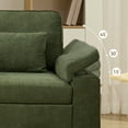 thumbnail image 3 of 79" Modern Deep Seat Sofa for Living Room with Adjustable Armrests & USB/Type-C Charging Ports ,3-Seater Loveseat for Apartment, Home Office, 3 of 8