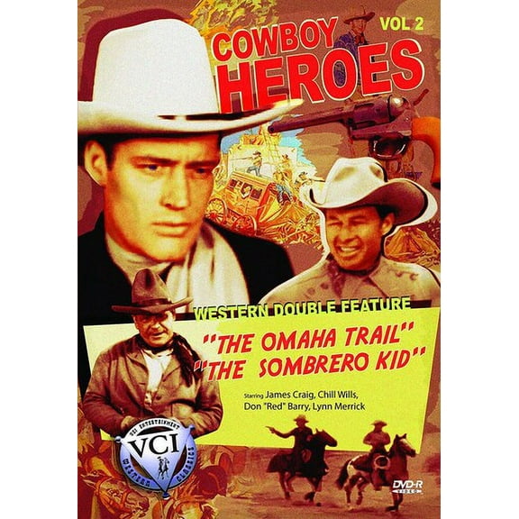 The Omaha Trail / The Sombrero Kid (Cowboy Heroes Western Double Feature Volume 2) (DVD), Vci Entertainment, Western