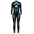 thumbnail image 5 of FYEGRE Women's Carnival Jumpsuit Women's Futuristic Skeleton Robot 3D Print Full Bodysuit Halloween with Back Zipper Design Sky Blue XL, 5 of 6