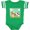 Football Green and White, variant on Inktastic I'm Two Farm Animals Wearing Birthday Party Hats Boys or Girls Baby Bodysuit