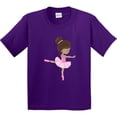 thumbnail image 3 of Inktastic African American Ballerina, Ballet Girl, Pink Tutu Youth T-Shirt, 3 of 5