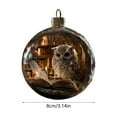 thumbnail image 3 of Adornos Colgantes Planos Navideños | Animales de Librería: Compañeros de Lectura | Decoraciones de Plástico Multicolor de 8 Cm | Regalos de Decoración Navideña para Amantes de La Lectura | Estantes y, 3 of 6