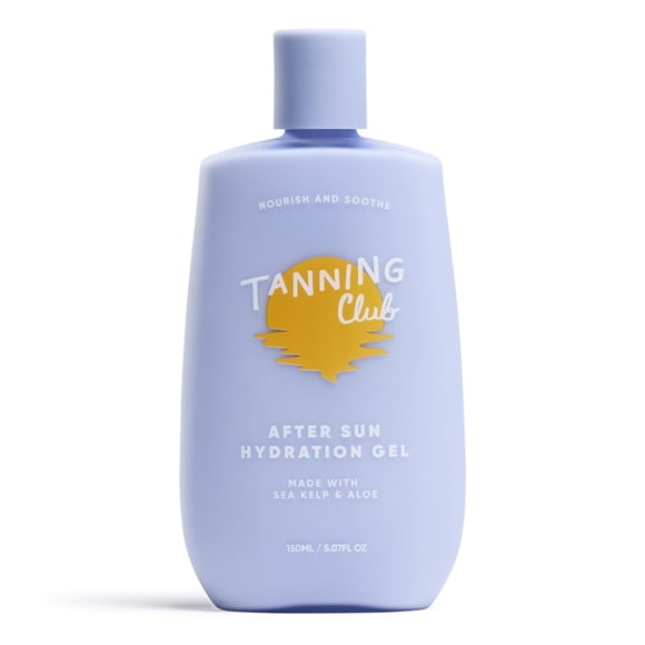 Gel de bronceado en gel para después del sol con algas marinas y aloe vera