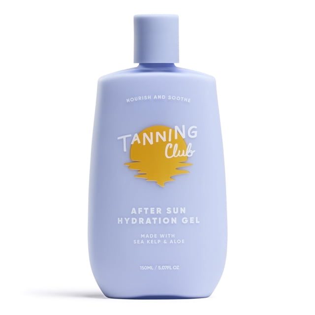 Gel de bronceado en gel para después del sol con algas marinas y aloe vera