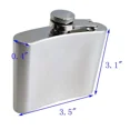thumbnail image 5 of Stainless Steel Alcohol Pocket Flask With Portable Funnel 3.1"H*3.5"W Portable, 5 of 6