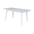 thumbnail image 3 of International Concepts Solid Wood 7-Piece Extension Dining Set, Classic White 60" Butterfly Leaf Table and 6 Matching Mission Chairs, 3 of 6