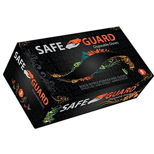 Safeguard, Nitrile Disposable Gloves, Powder free, Industrial Grade