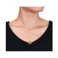 thumbnail image 3 of Lock Charm Pendant Necklace in Yellow Plated Sterling Silver with Chain, 3 of 4