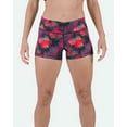 thumbnail image 3 of Tough Mode Women's 3" 5" Mid-Waisted Athletic Running Workout Volleyball Spandex Gym Dance Crossfit WOD Lifting Active Soccer Sports Training Compression Booty Shorts, 3 of 8