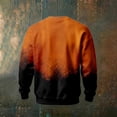 thumbnail image 5 of Hsovts Men's Halloween Gradient Pumpkin Bat Pullover Sweatshirt, Crew Neck Long Sleeve Jack-o'-lantern Casual Top Beige 4xL, 5 of 5