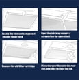 thumbnail image 5 of 97007696 Range Hood Filter 41F Stove Vent Hood Filters for Kitchen Range Hood Filter Replacement Grease Mesh Charcoal Carbon Oven Vent Hood Filters by Size 10.5" x 8.75", 5 of 5