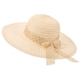 thumbnail image 4 of Sombrero para el sol, visera de paja, parasol decorativo, sombrero para mujer, sombrero de entrenamiento, sombrero tejido de paja, 4 of 6