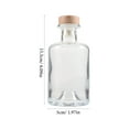 thumbnail image 5 of Glass Liquor Bottle Clear Whiskey Bottle Liquor Bottle Empty Wine Bottle With Lid, 5 of 6
