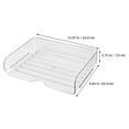 thumbnail image 2 of WHAMVOX  4 Pcs Paper Tray Organizer for Desk Office File Work Transparent, 2 of 7